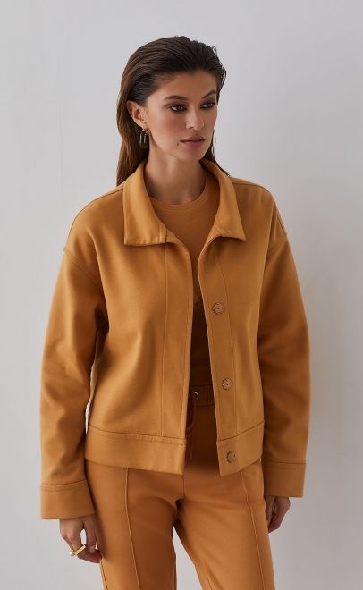 Жакет женский бледно-золотой (61762-1) фото