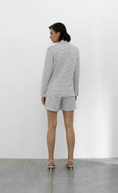 Жакет женский чёрно-белая (30544) фото