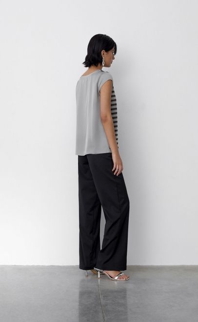 Топ женский светло-серый (56496-2) фото