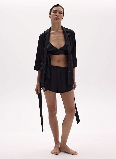 Пижамный комплект с шортами-тройка фото