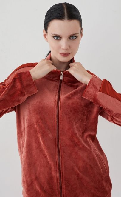 Костюм домашний женский терракотовый (20466-2) фото