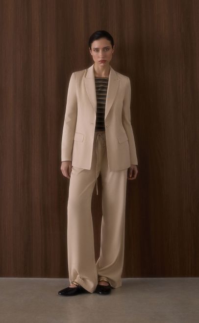 Брюки женские бежевый (62124-2) фото