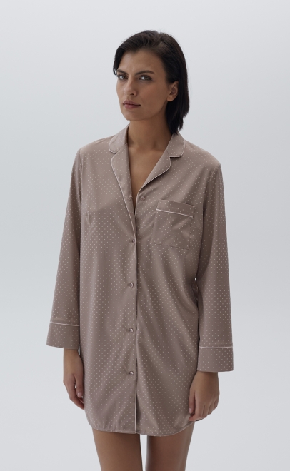 Рубашка-туника домашняя женская розовый (60597) фото