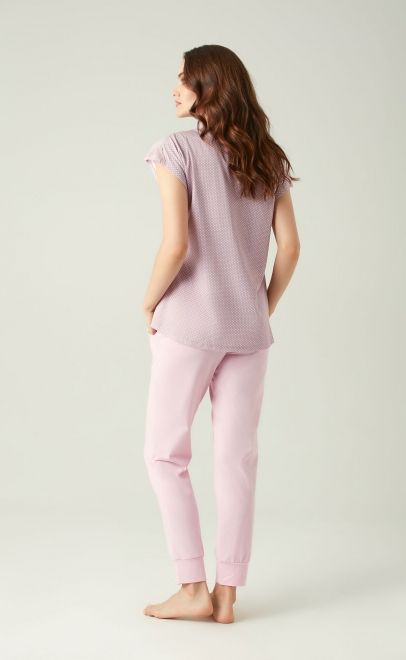 Пижама с брюками из хлопка  (51816L) фото