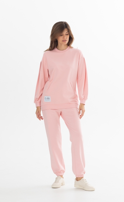 laete Толстовка женская удлинённая розовый (30419-3) фото