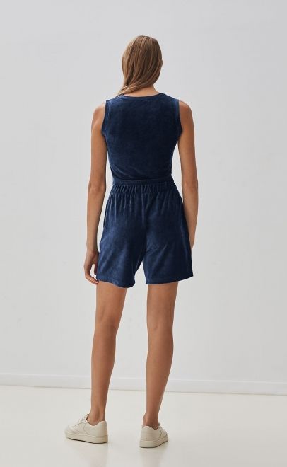 Шорты женские тёмно-синий (20423-1) фото