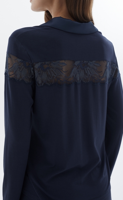 Пижама с брюками из вискозы полуночный синий (52019-1) фото