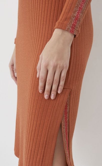 Платье женское терракотовый (30496-1) фото