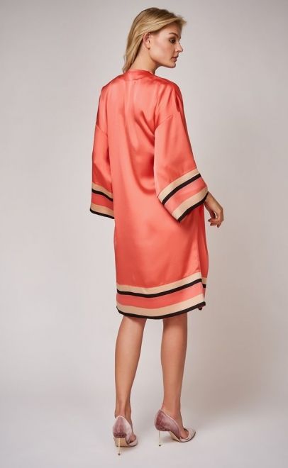 Халат-кимоно коралловый (60461) фото
