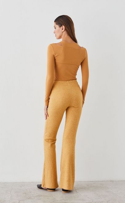 Топ женский&nbsp;&nbsp;из хлопка бледно-золотой (61877-2) фото