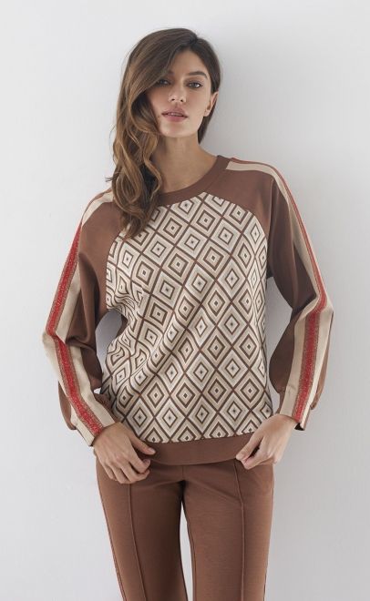 Брюки женские коричневый (30506-1) фото