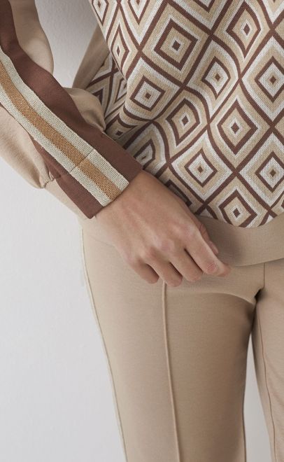 Брюки женские бежевый (30506-2) фото