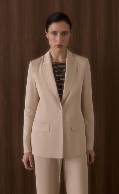 Жакет женский бежевый (61870-2) фото