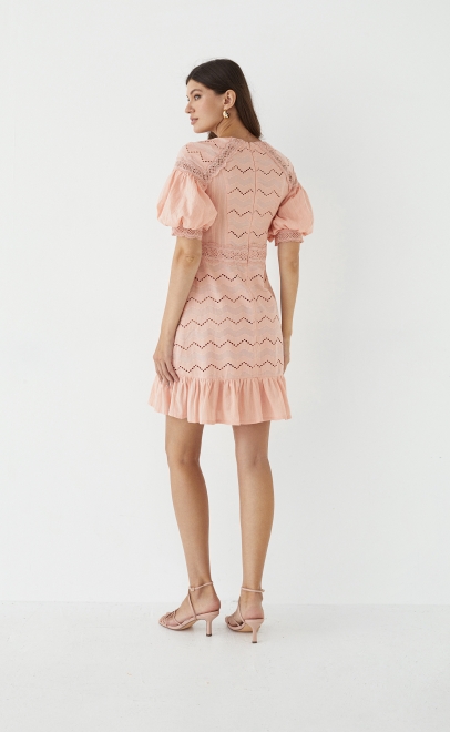 Платье женское пудренный (55478-2) фото