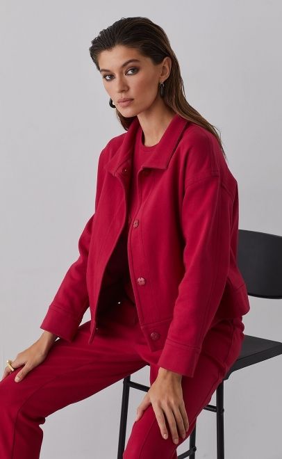 Жакет женский пурпурно-красный (61762-3) фото