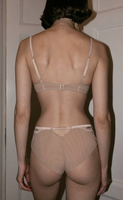 Бюстгальтер с кружевной чашкой обжаренный миндаль (L37-209) фото