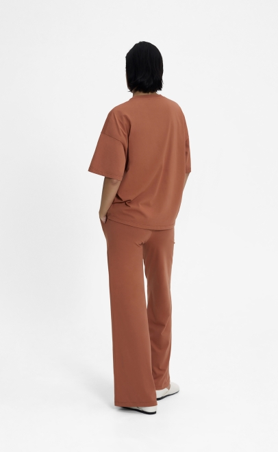 Пижама с брюками женская светло-коричневый (55515-1) фото
