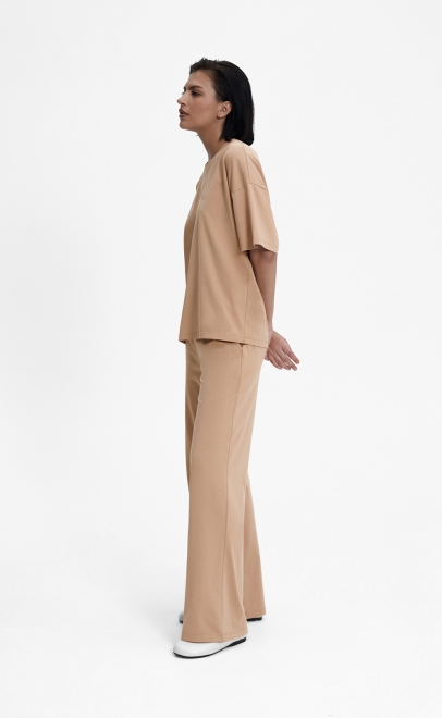 Пижама с брюками женская кремовый (55515-9) фото