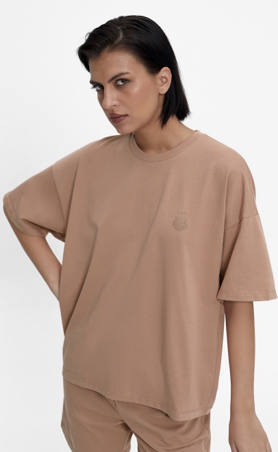 Пижама с шортами женская кремовый (55512-9) фото