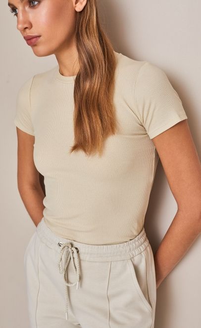 Футболка женская молочный (61764-2) фото