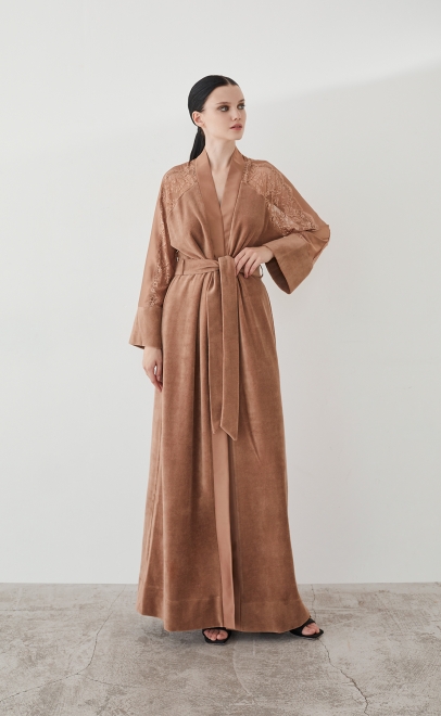 Халат домашний бежевый (20473-2) фото