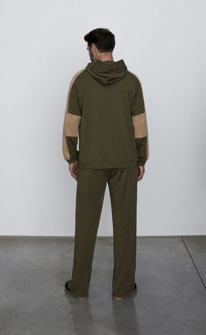 Брюки мужские  оливково-зелёный (30585-1) фото
