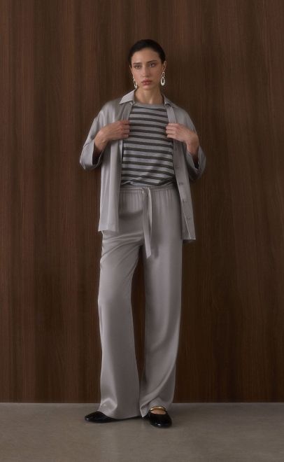 Топ женский светло-серый (56496-2) фото