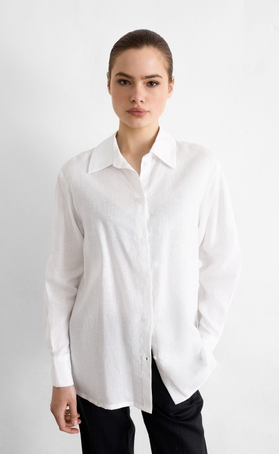 Рубашка женская белый (62112-3) фото