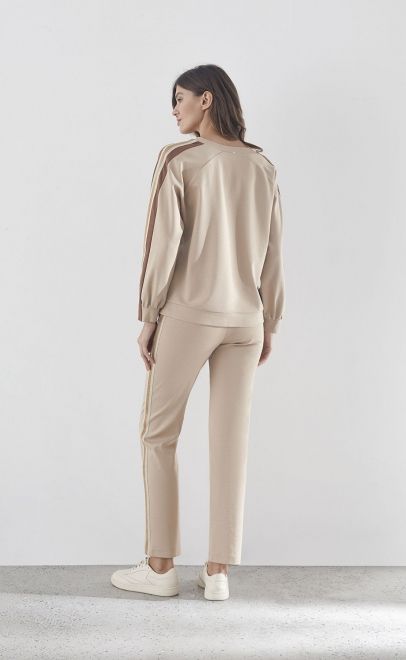 Брюки женские бежевый (30506-2) фото