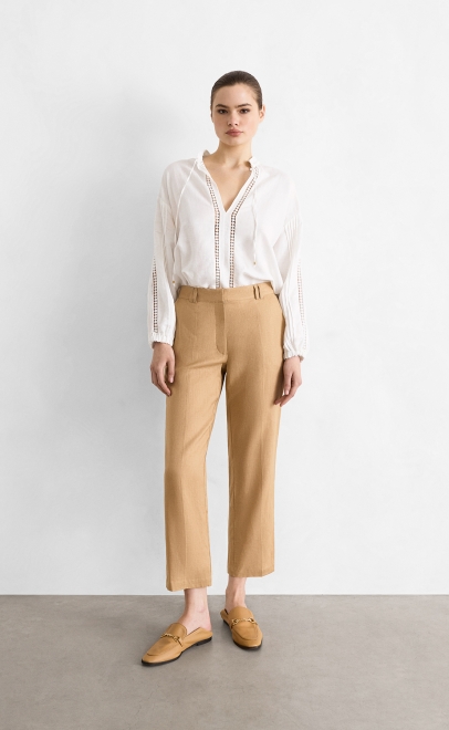 Брюки женские тёмный песок (62127-2) фото