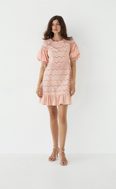 Платье женское пудренный (55478-2) фото