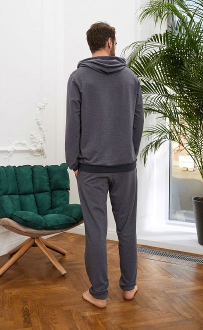 Костюм домашний мужской тёмно-серый (30371-2-2/30377-2-2) фото