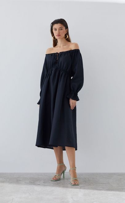 Платье летнее женское чёрный (61855-3) фото