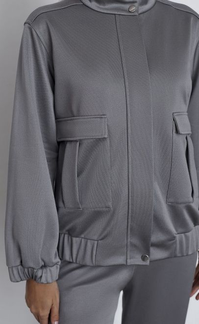 Брюки летние женские серый металлик (30557-2) фото