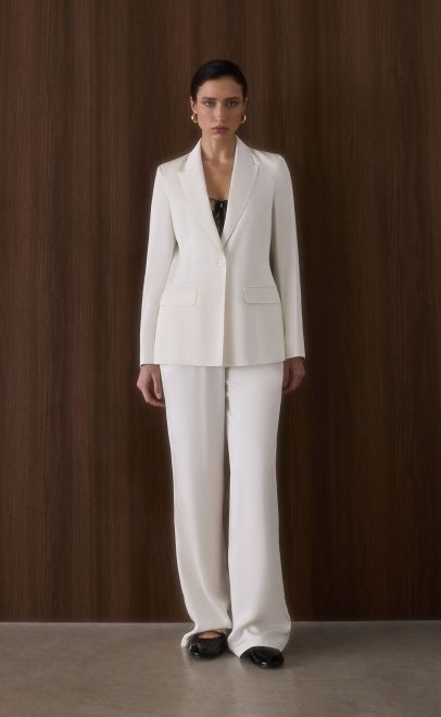 Брюки женские белый (62124-1) фото