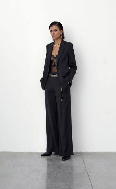 Жакет женский чёрный (61870-3) фото