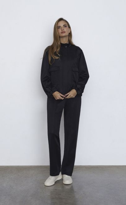 Брюки женские чёрный металлик (30578-4) фото