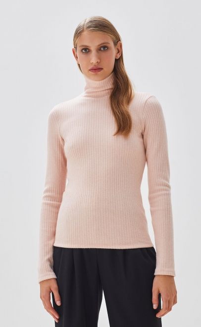 Водолазка женская нежно-розовый (51990-3) фото