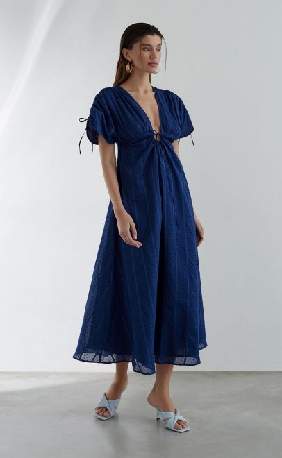 Платье летнее женское  синий (61907-3) фото
