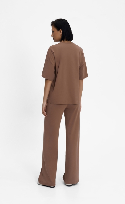 Пижама с брюками женская кофе (55515-2) фото