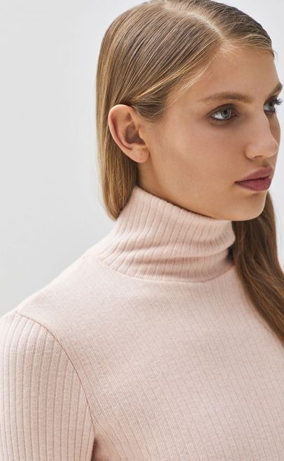 Водолазка женская нежно-розовый (51990-3) фото