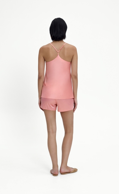 Пижама с шортами женская коралловый (61888-10) фото