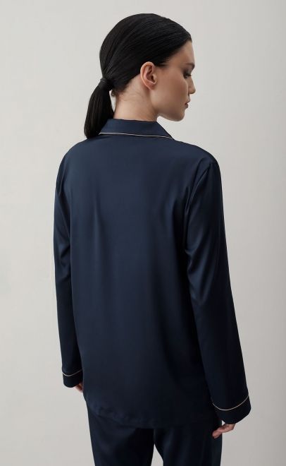 Пижама с брюками женская полуночный синий (61889-3) фото