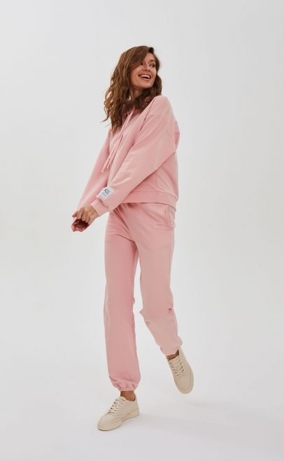 Толстовка женская с капюшоном розовый (30417-3) фото