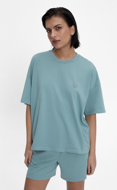 Пижама с шортами женская св.зеленый (55512-8) фото