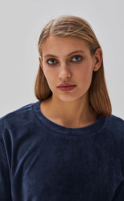 Толстовка женская тёмно-синий (20427-1) фото