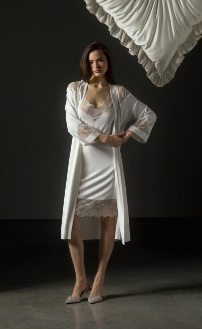 Ночная сорочка женская молочный (52173) фото