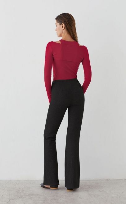 Топ женский из хлопка пурпурно-красный (61877-3) фото