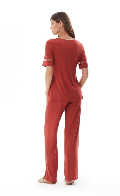 Пижама женская с брюками  (52066) фото