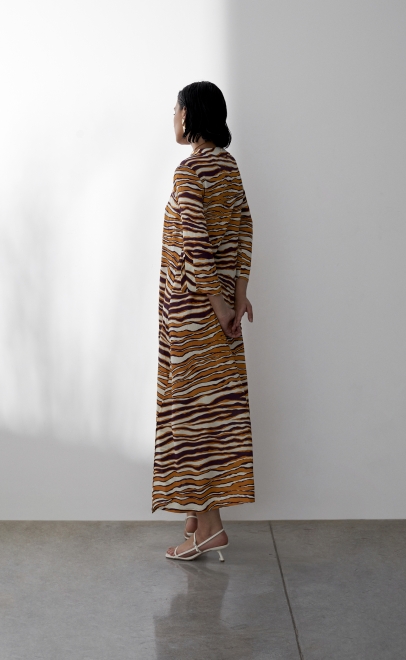 Платье женское оранжево-бордовый (61950-1) фото